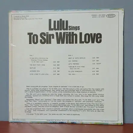 Lulu " To Sir With Love "