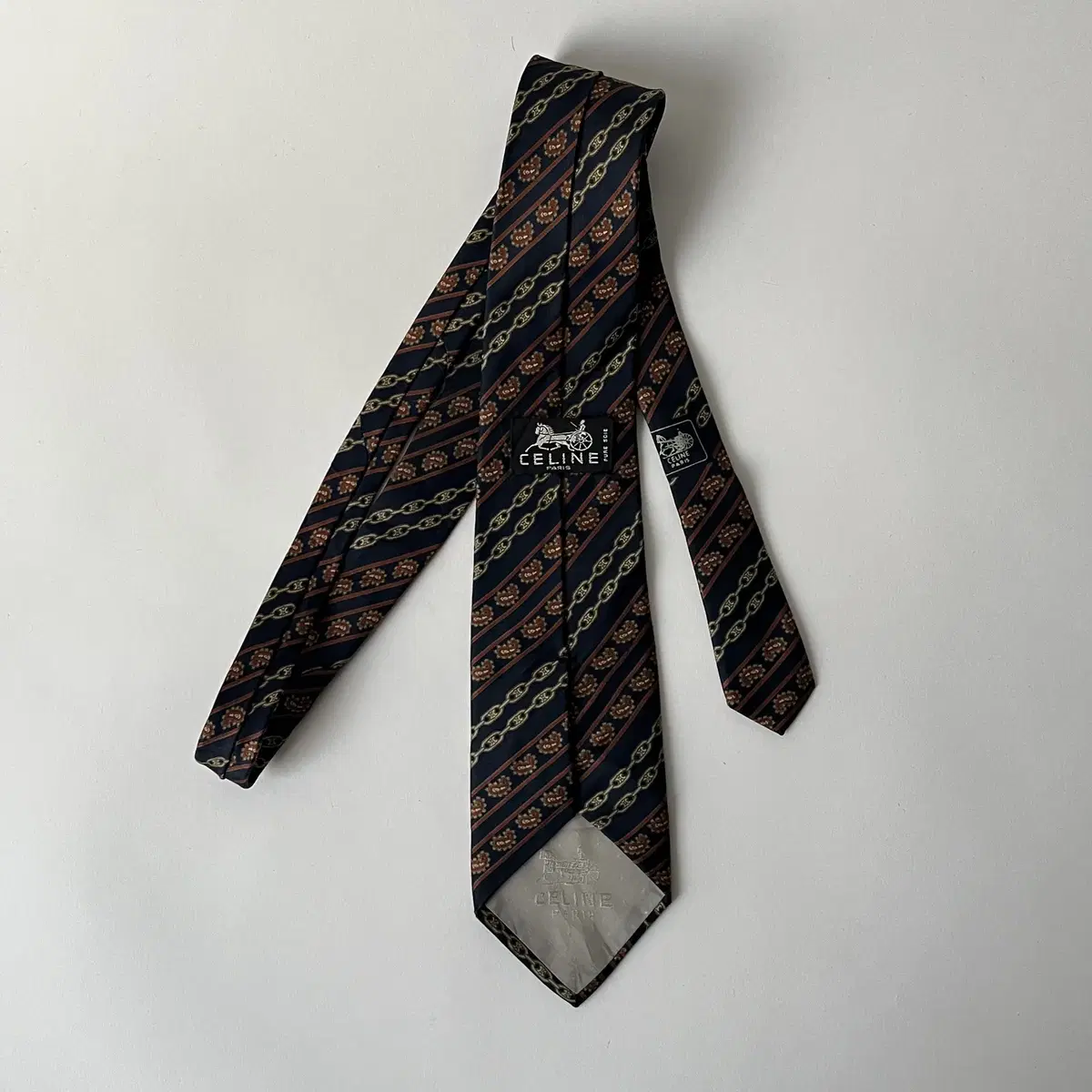 CELINE 90's silk100% Tie (made in Spain)