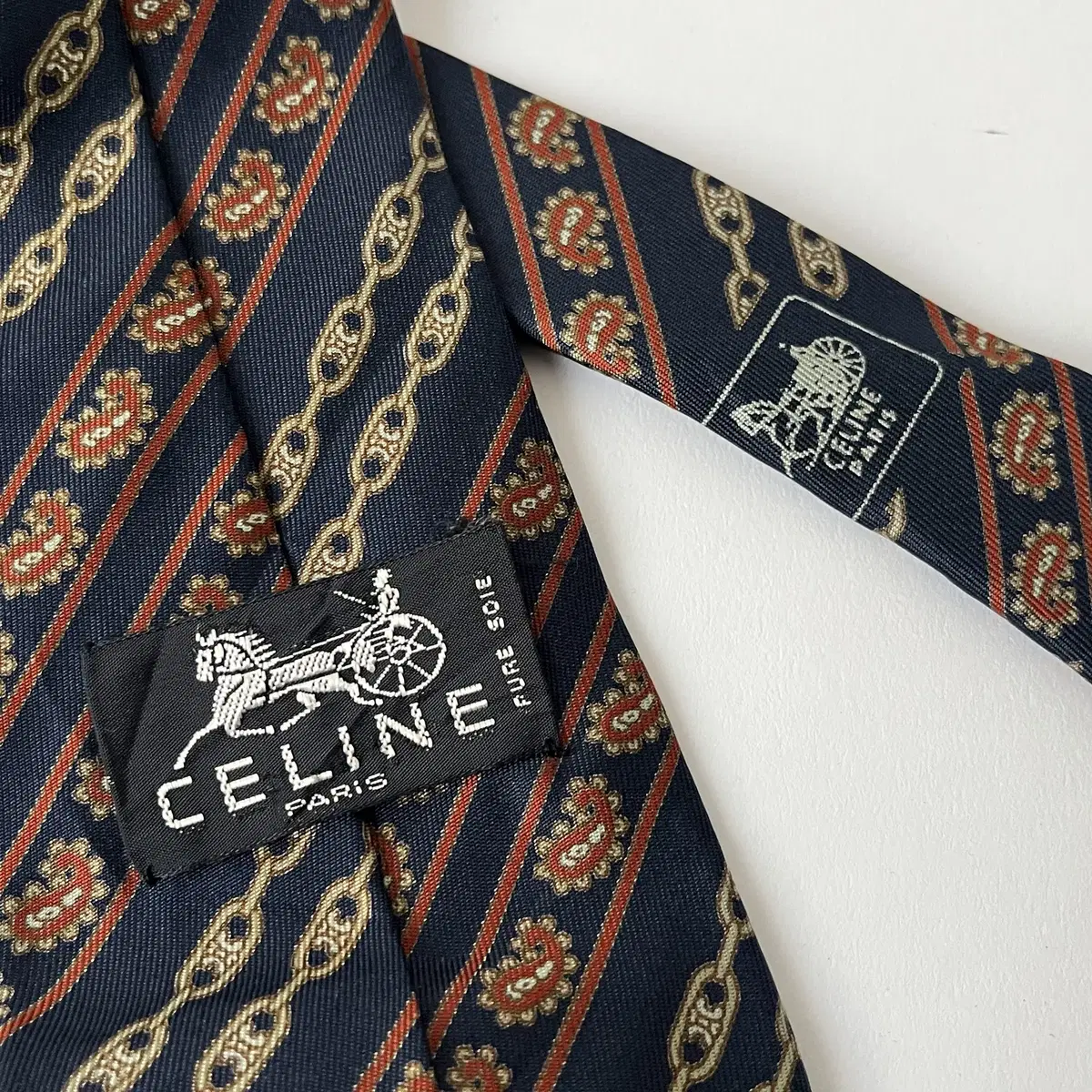 CELINE 90's silk100% Tie (made in Spain)