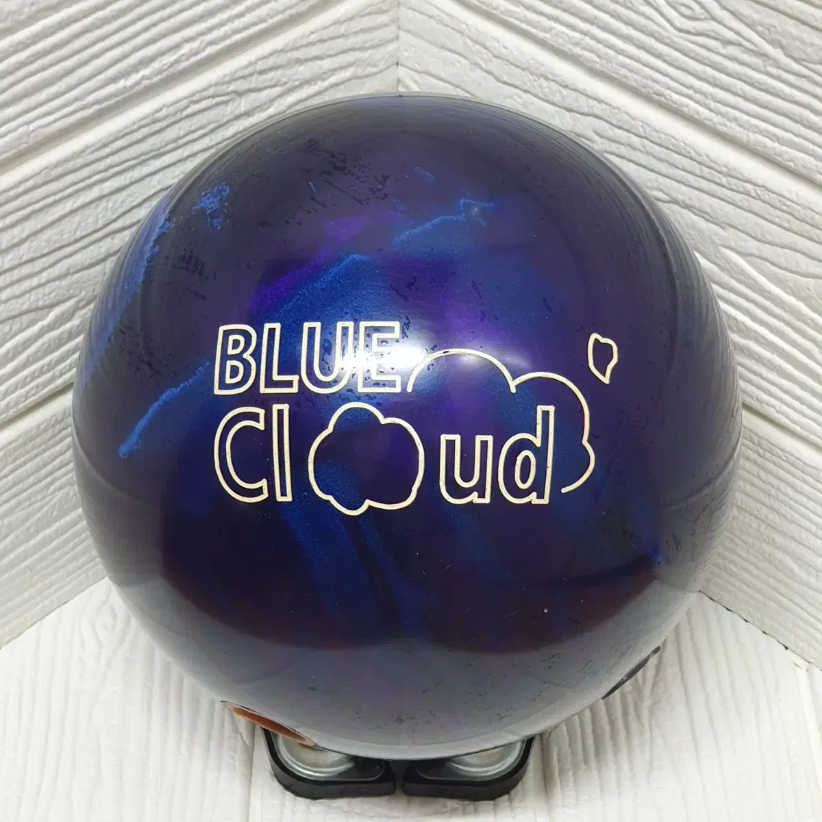 (Used Bowling Ball) Brunswick bloo Cloud 15P (Spandex 9.6cm)