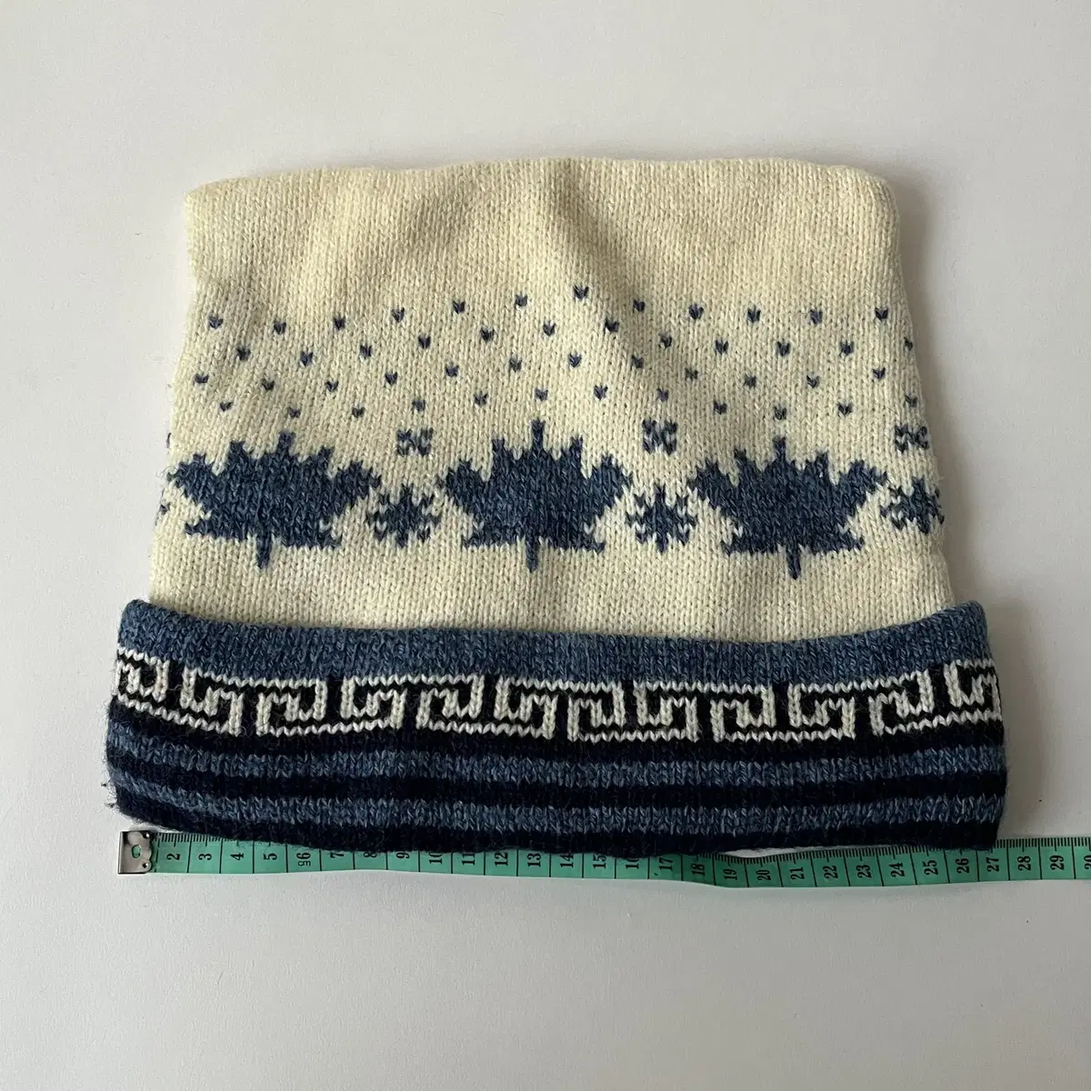 Winter square knit Beanie