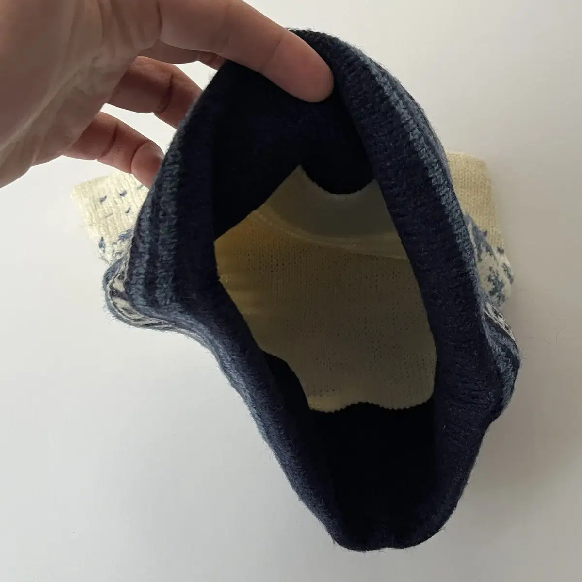 Winter square knit Beanie