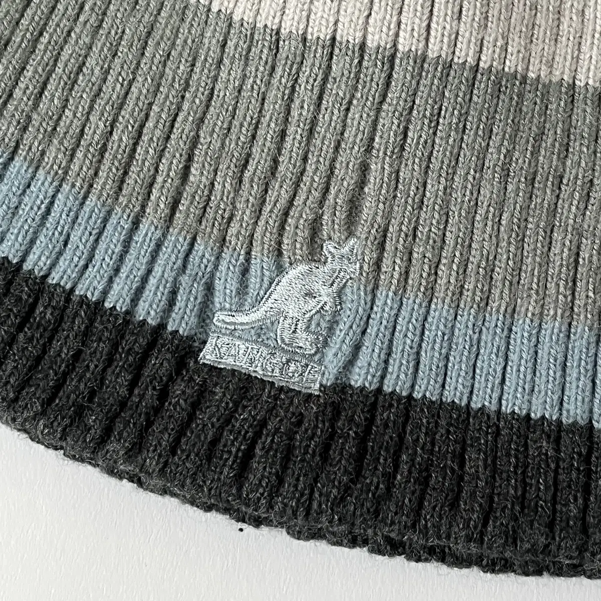 KANGOL 5 color rib stripe Beanie