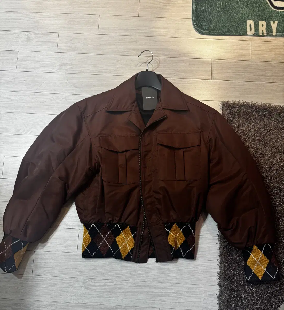 EgonLab ARGYLE BOMBER JACKET