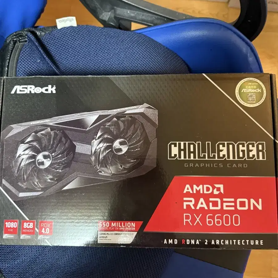 그래픽카드 asrock 라데온 rx6600 8gb