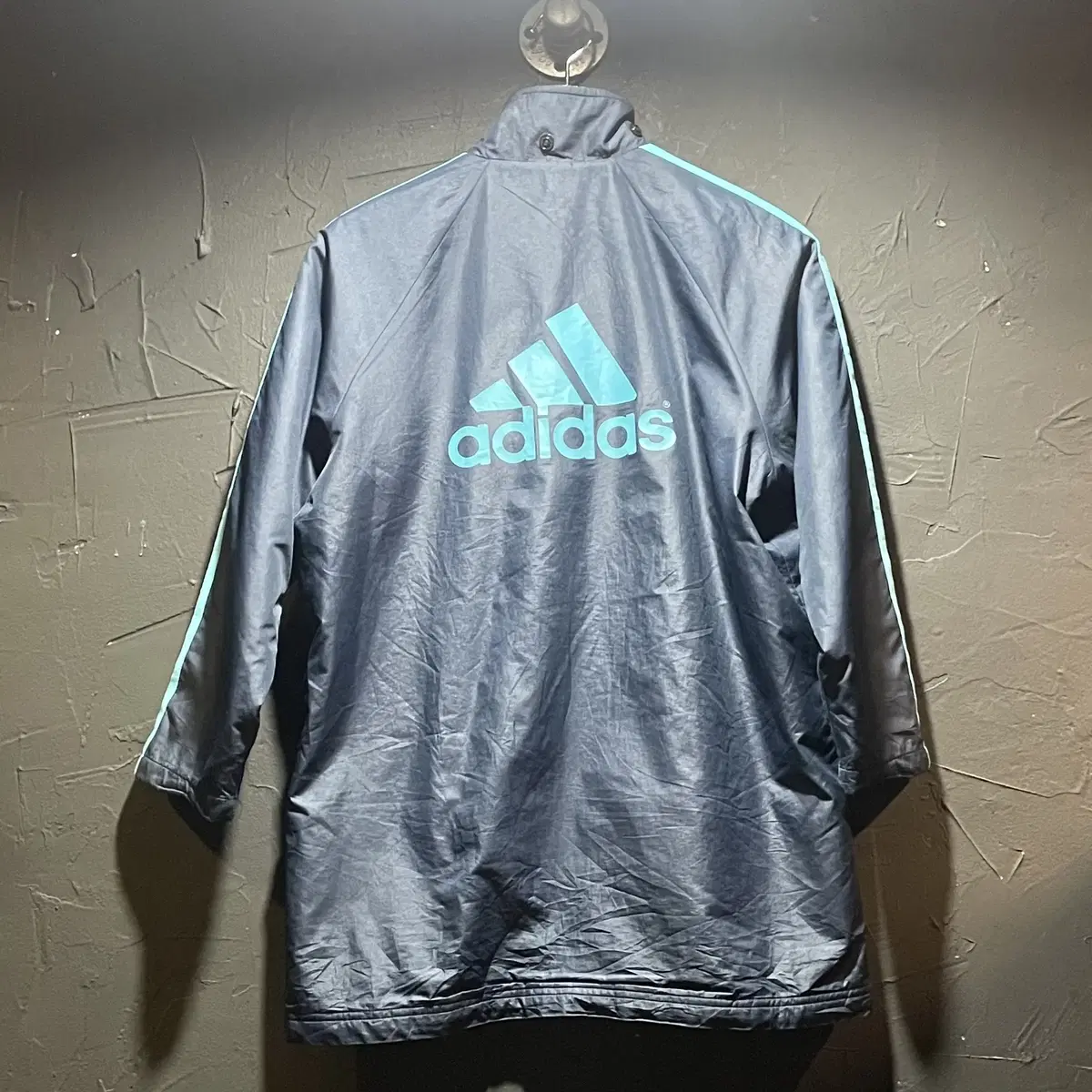 (398) ADIDAS 아디다스 빈티지 트랙 배색 져지 네이비 블랙 블루