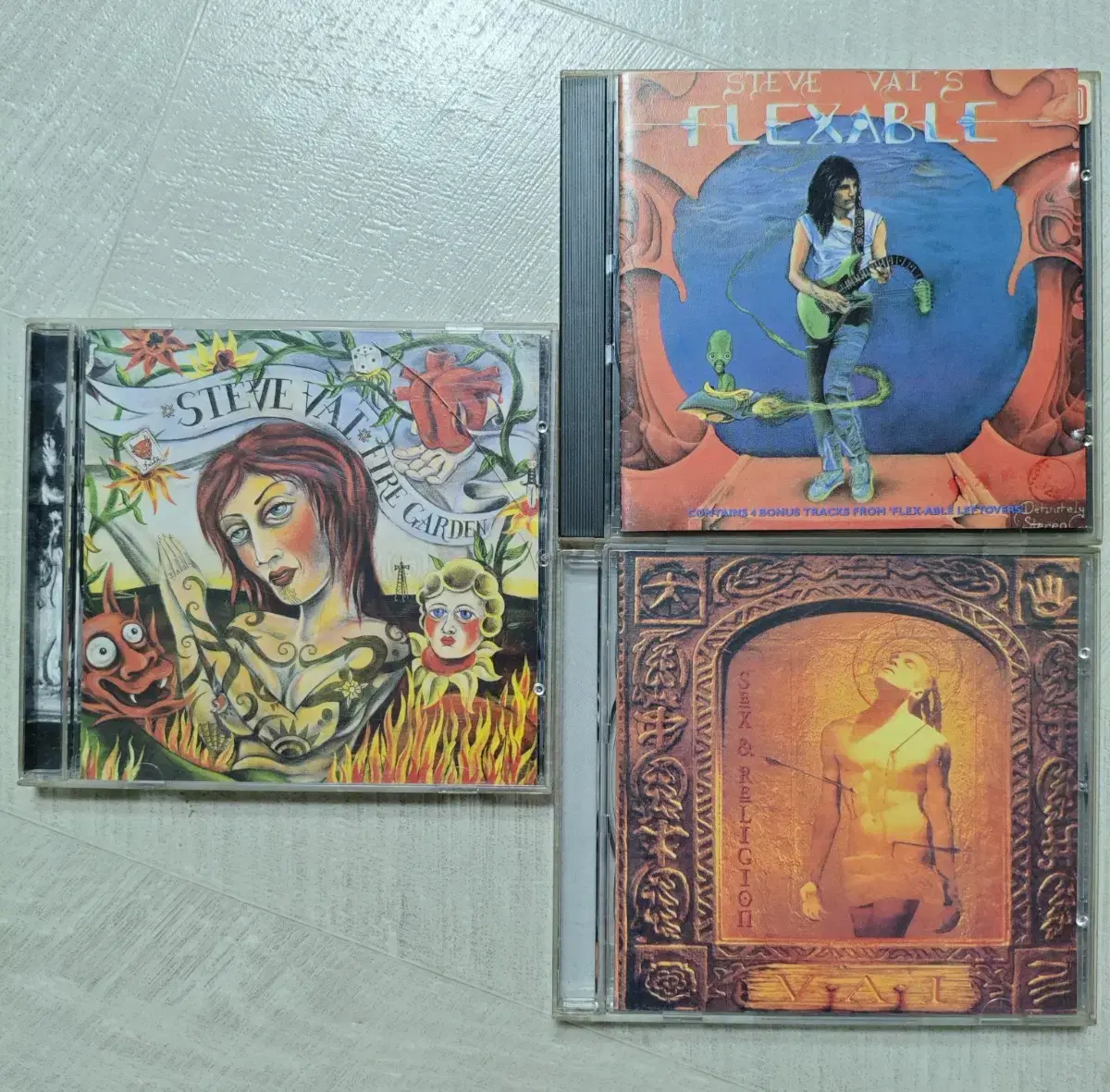 스티브 바이 Steve Vai CD 3장