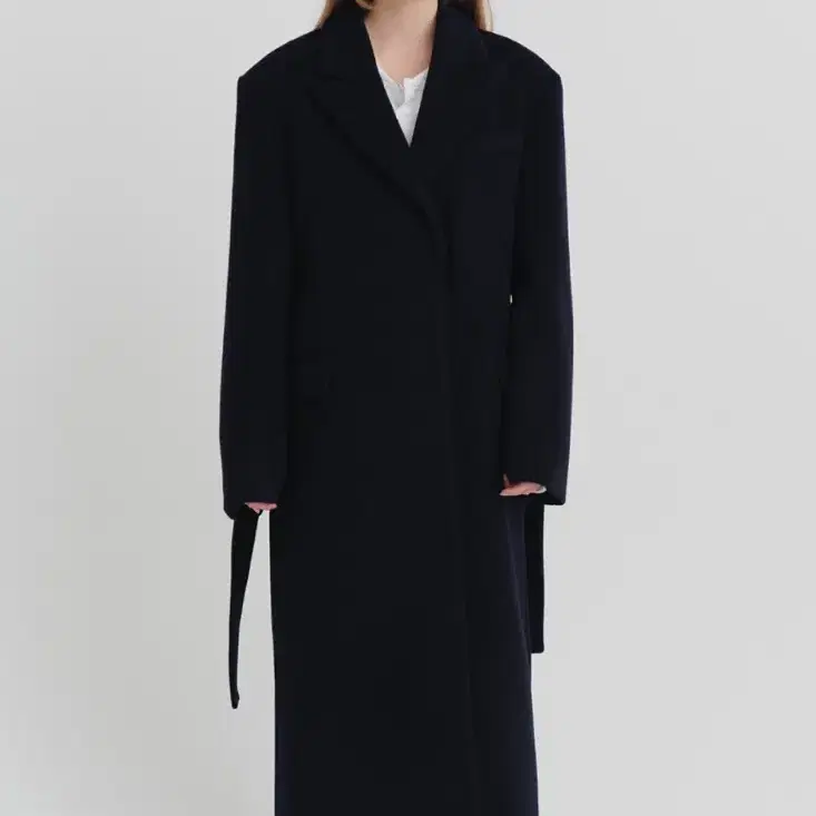 ribbonbit Calle Long Coat - Navy