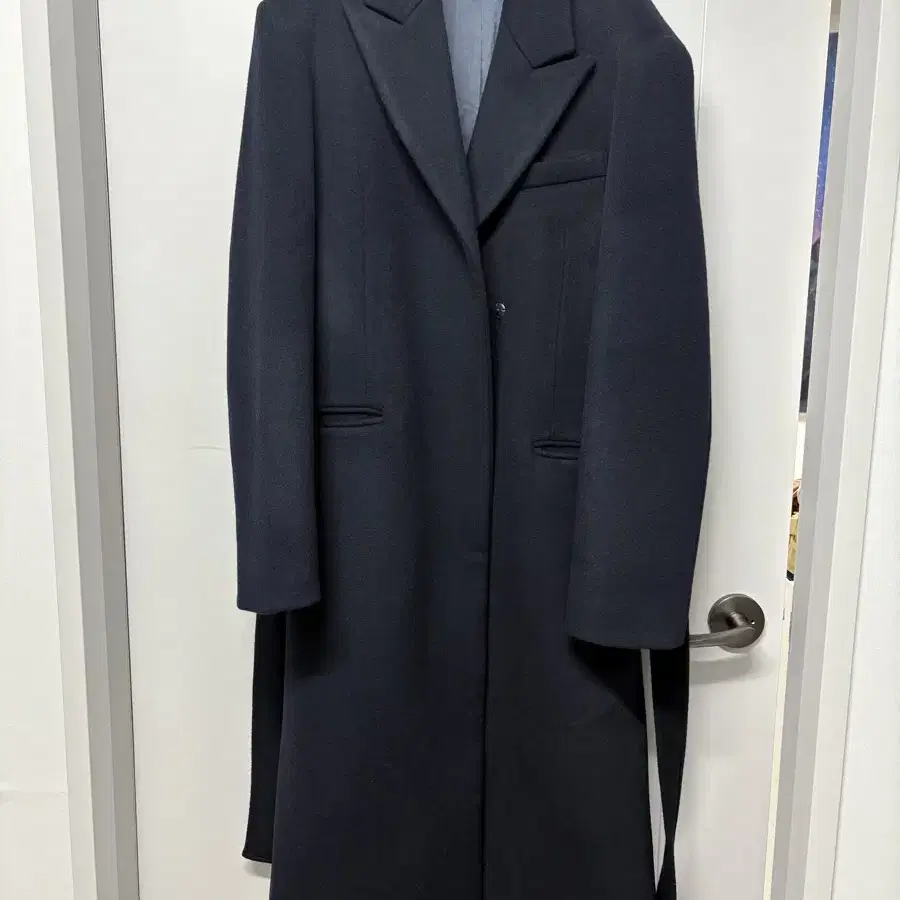 ribbonbit Calle Long Coat - Navy