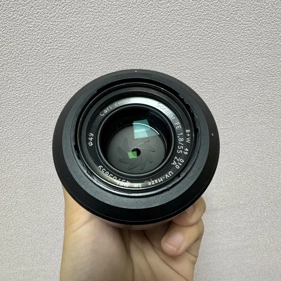 소니 자이즈 55mm f1.8 렌즈 팝니다