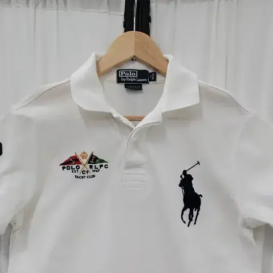 폴로 RALPH LAUREN 폴로랄프로렌 화이트 카라티 공용 M A186