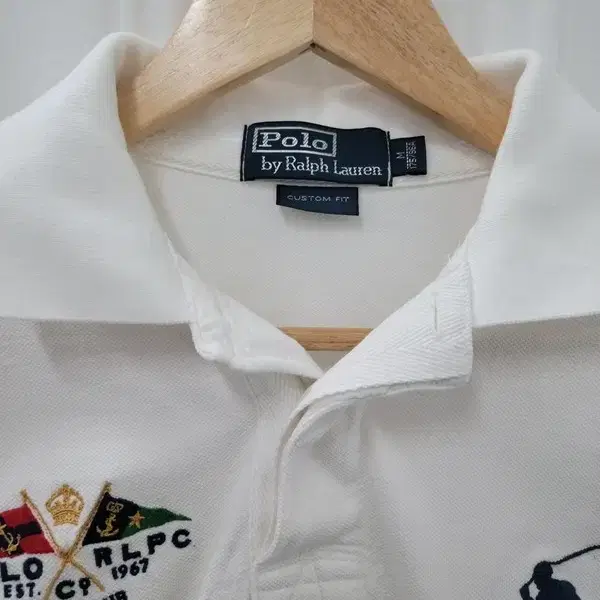 폴로 RALPH LAUREN 폴로랄프로렌 화이트 카라티 공용 M A186