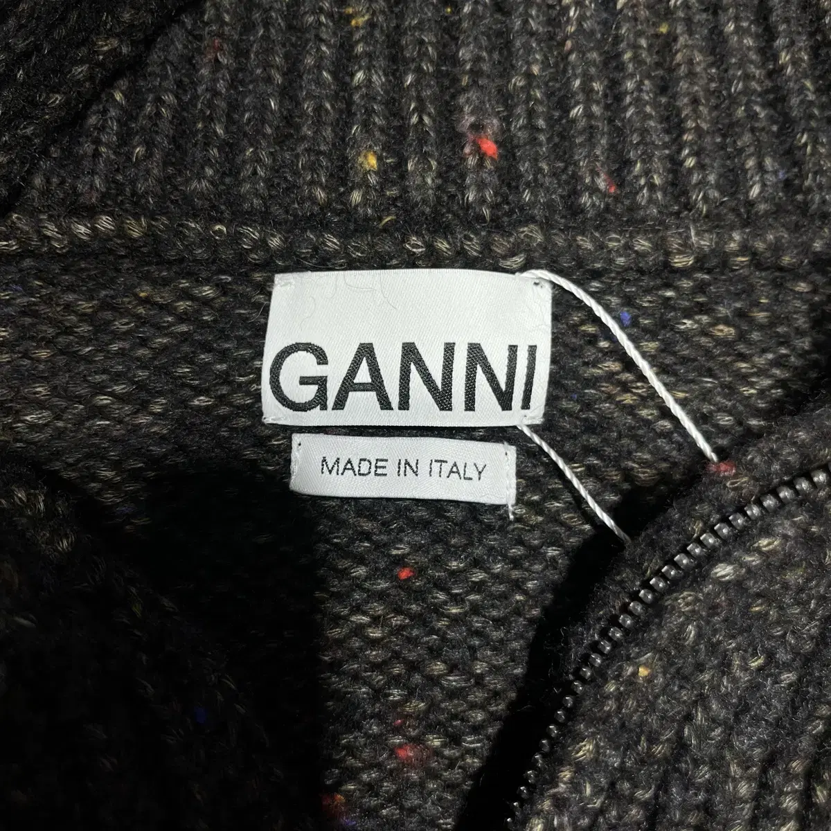 GANNI half zip-up Sweater