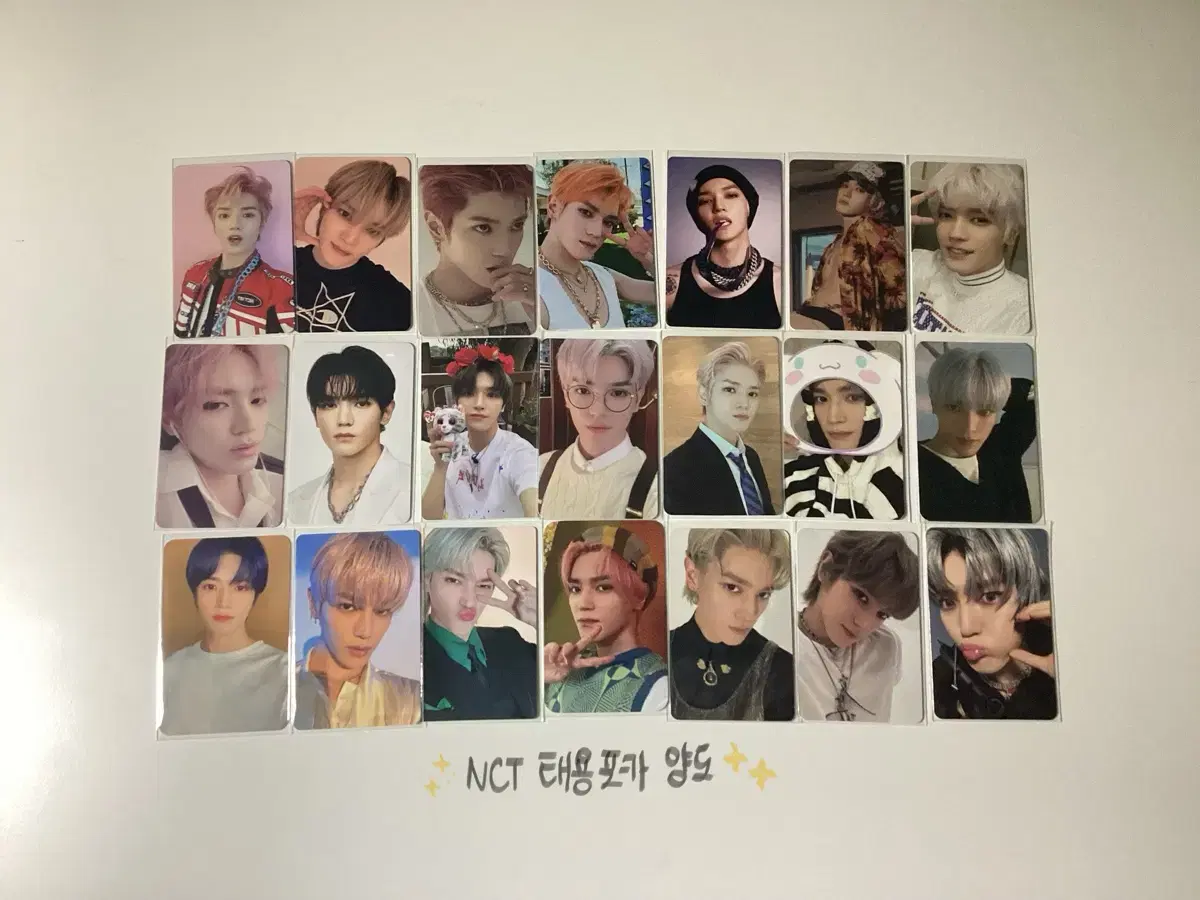 NCT taeyong photocard wts nct127 nct taeyong photocard