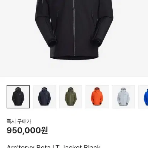 아크테릭스 베타 LT 블랙 2XL 팝니다