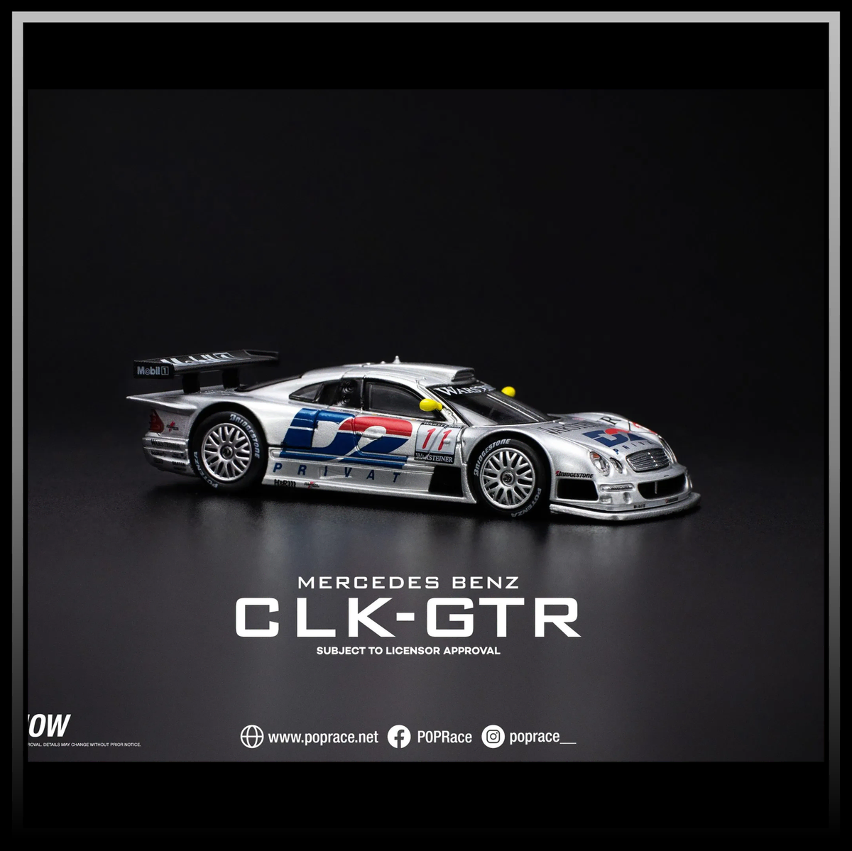 모형차 [1:64] 메르세데스 벤츠 CLK GTR 레이싱카 자동차모형