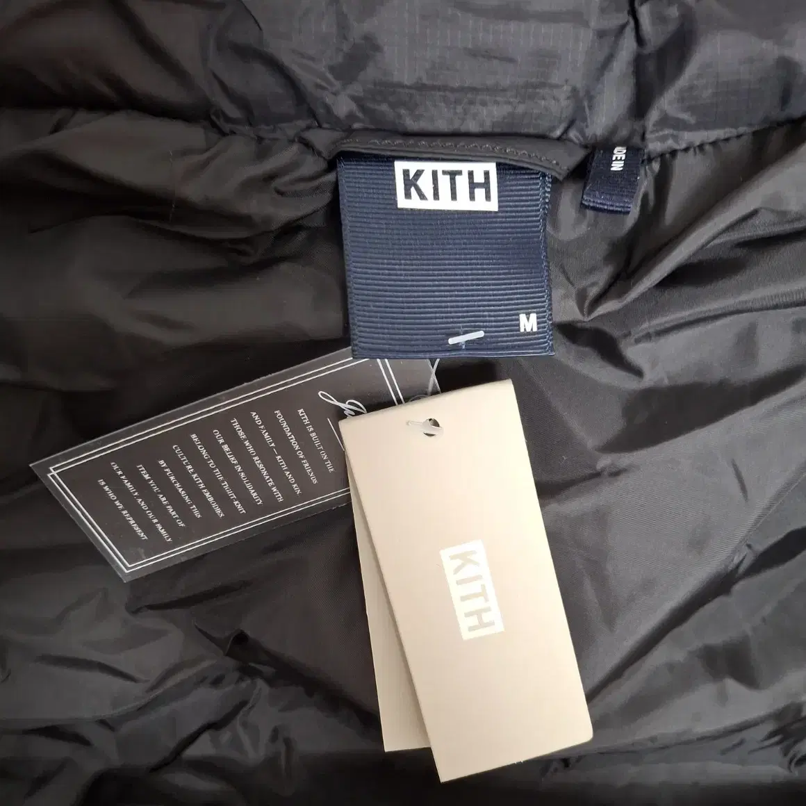 (m)KITH 다운 패딩 블랙