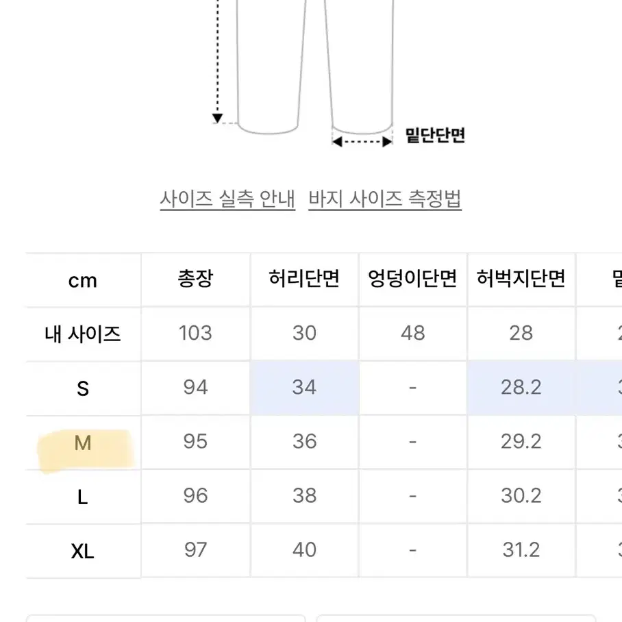 필로그램 네프 테이퍼드 생지 데님 팬츠