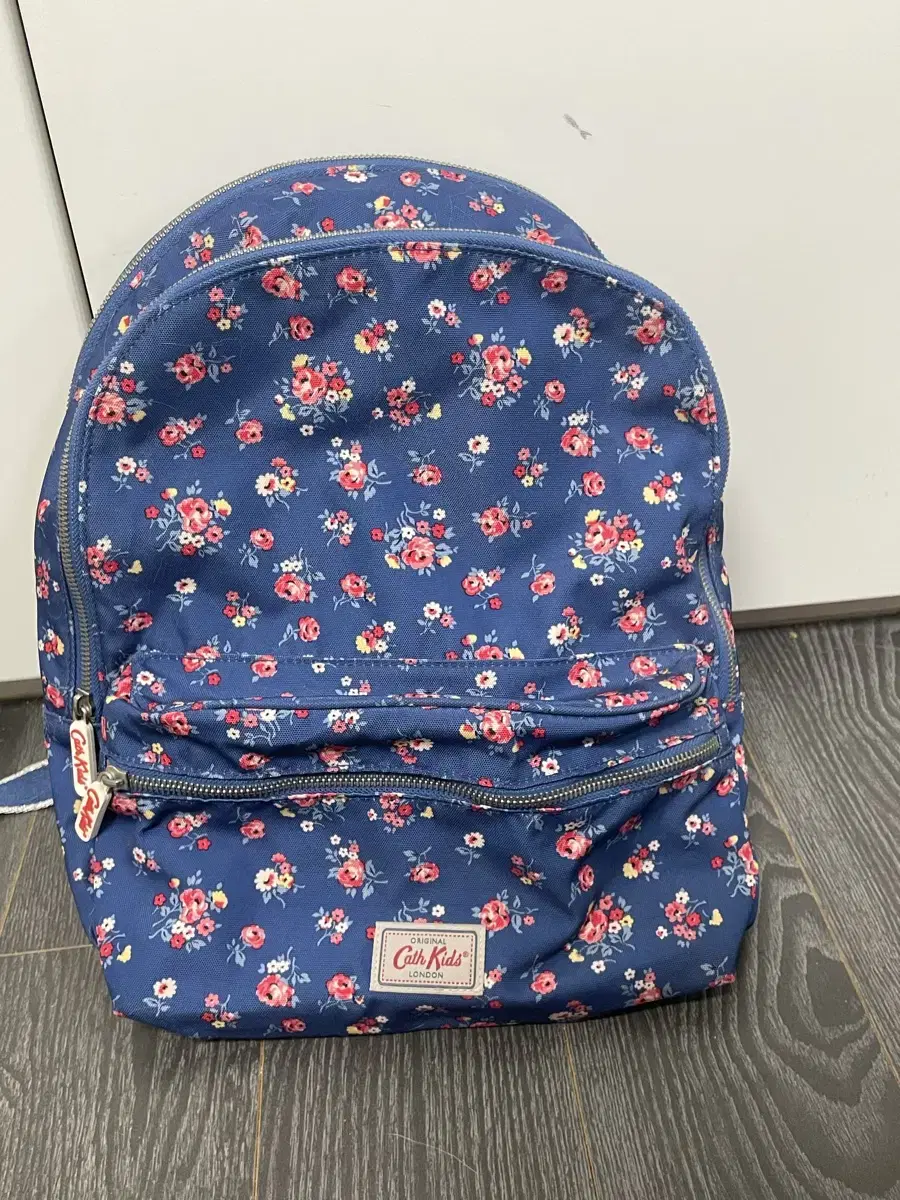 Cath kidstion 블루 플라워 백팩 모리걸 가방 갸루