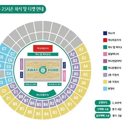 여자농구 하나은행VS우리은행 일반석티켓