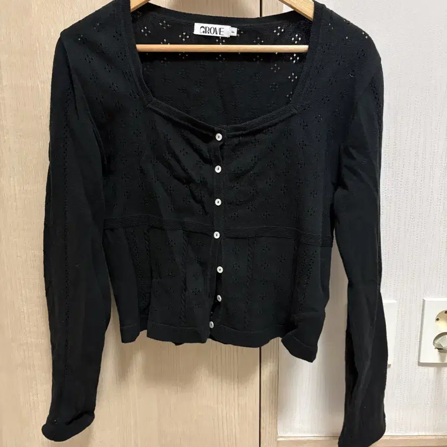 그로브 ANNETTE 가디건 블랙 ANNETTE CARDIGAN_BLAC