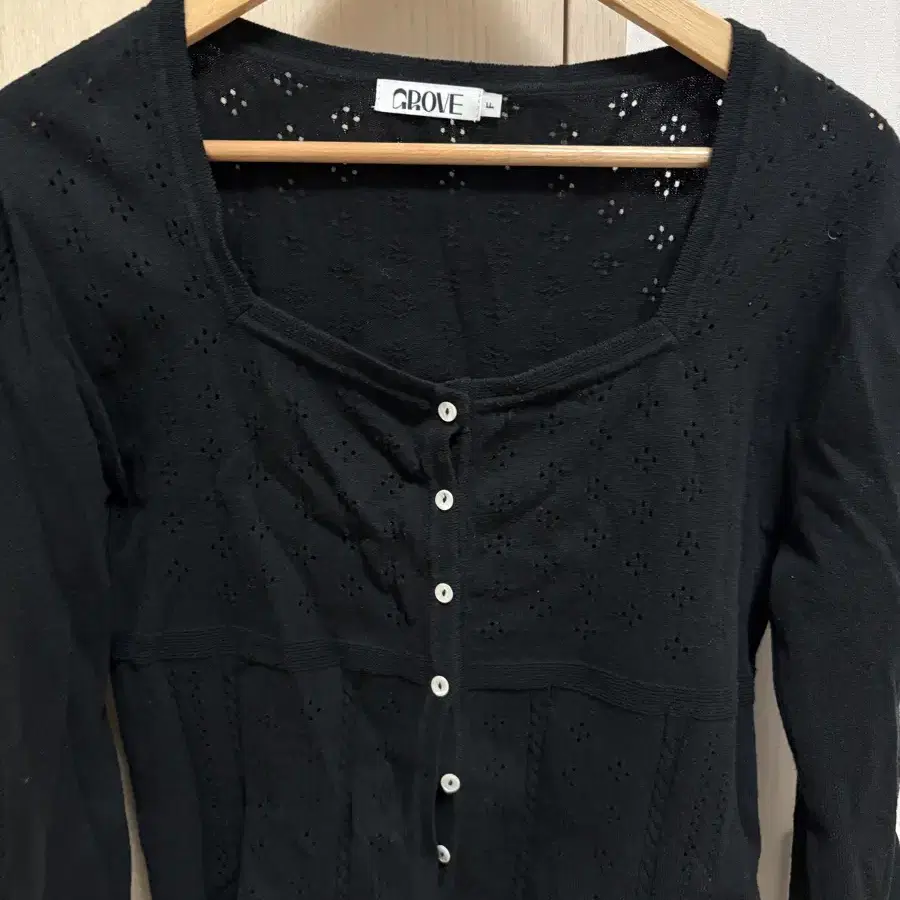 그로브 ANNETTE 가디건 블랙 ANNETTE CARDIGAN_BLAC