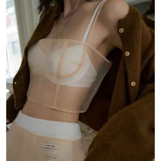 삽니다)오버듀플레어 ORGANZA BUSTIER 오간자 뷔스티에