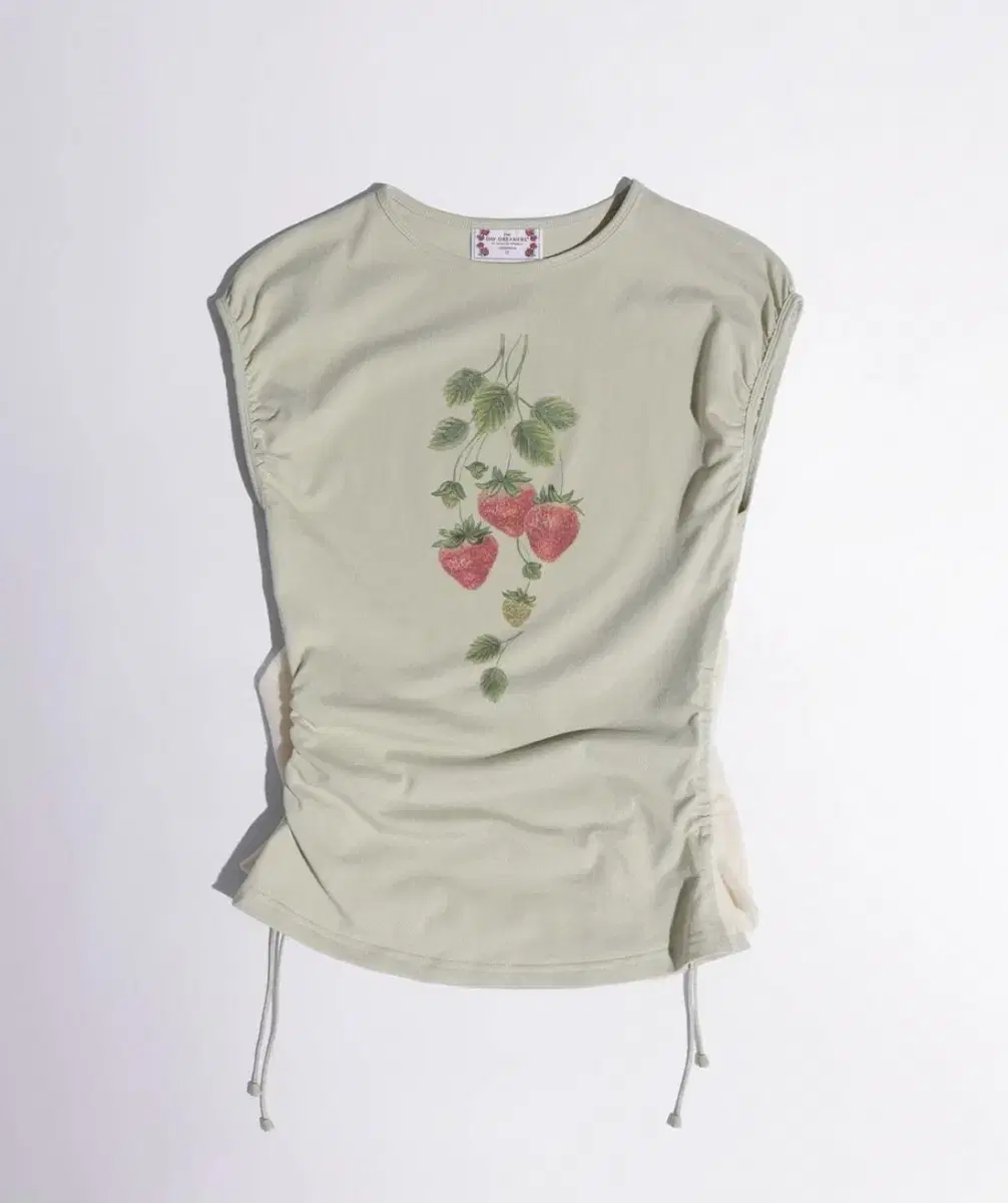 [Sculptor] Berry Shirring Top Khaki