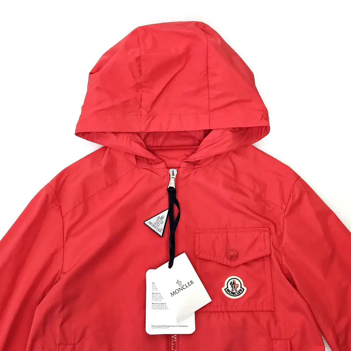 24SS MONCLER 몽클레어 키즈 EBO 바람막이 레드 [8]