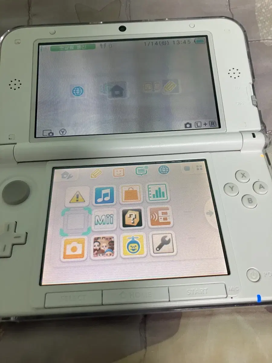 닌텐도 3ds xl+칩 2개 터치펜 충전기포함 (한국판 핑크)1.16까지