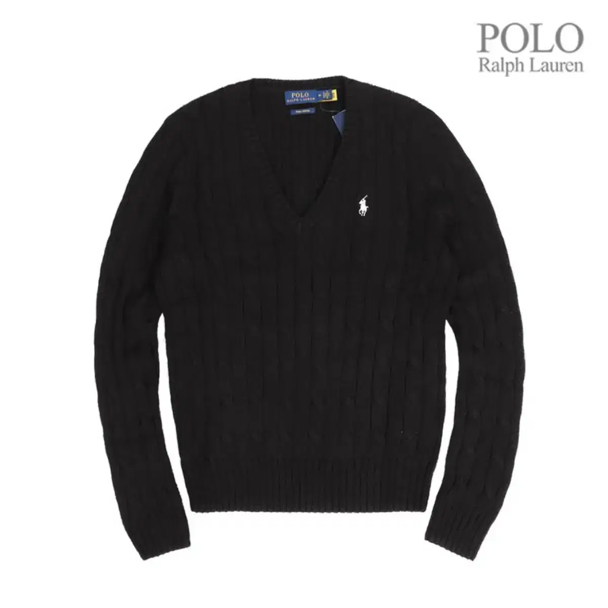 Polo Ralph Lauren Cable Twist V-Neck Knit