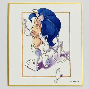 뱀파이어 헌터 세이버 전시회 미니 색지 펠리시아 세이버 캡콤