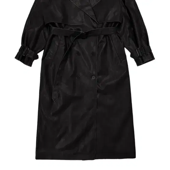 페일제이드 leather padded trench coat