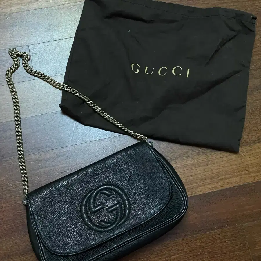 구찌 GUCCI 체인백 블랙