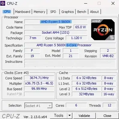 게이밍 고사양 pc 데스크탑 컴퓨터 AMD Ryzen 5 5600X