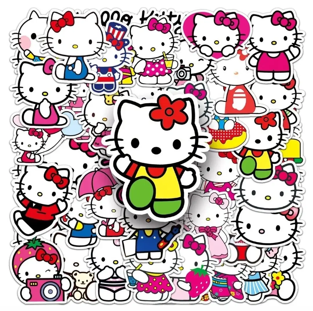 50-piece large-sized waterproof key chain sticker Sanrio