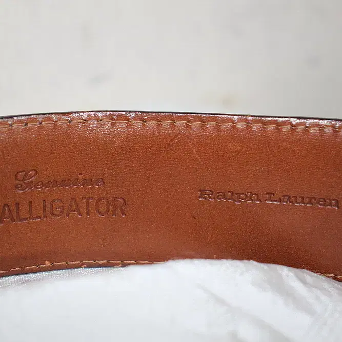 Ralph Lauren sterling and alligater belt