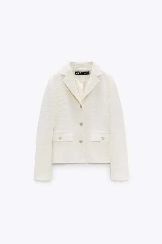 Zara Zara Blazer Jacket Cream color