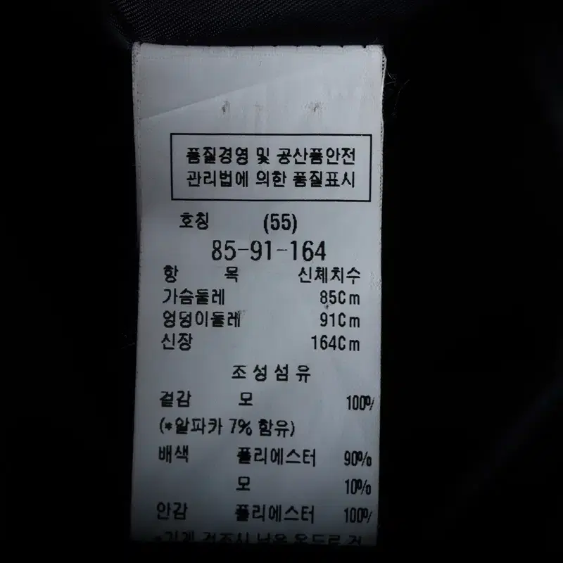 W(S) 브랜드빈티지 코트자켓 모조에스핀 네이비 울-113D7