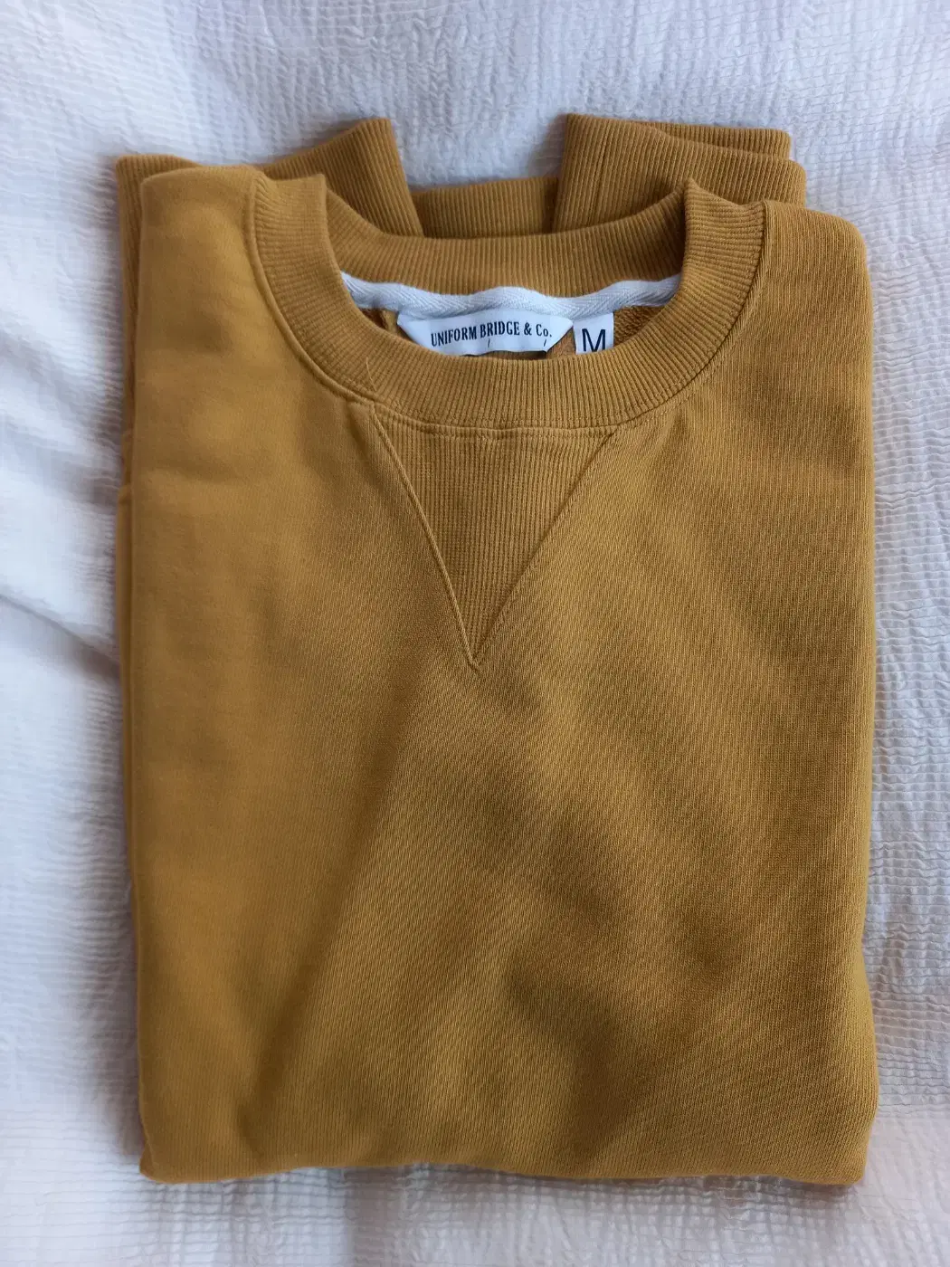 Uniform Bridge Fisherman Sweatshirt Mustard