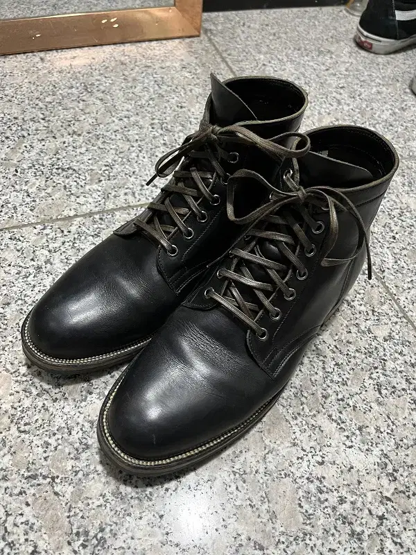 Viberg 2030 Service Boots Black Chrome Axle Size 8 Plain Toe Viberg