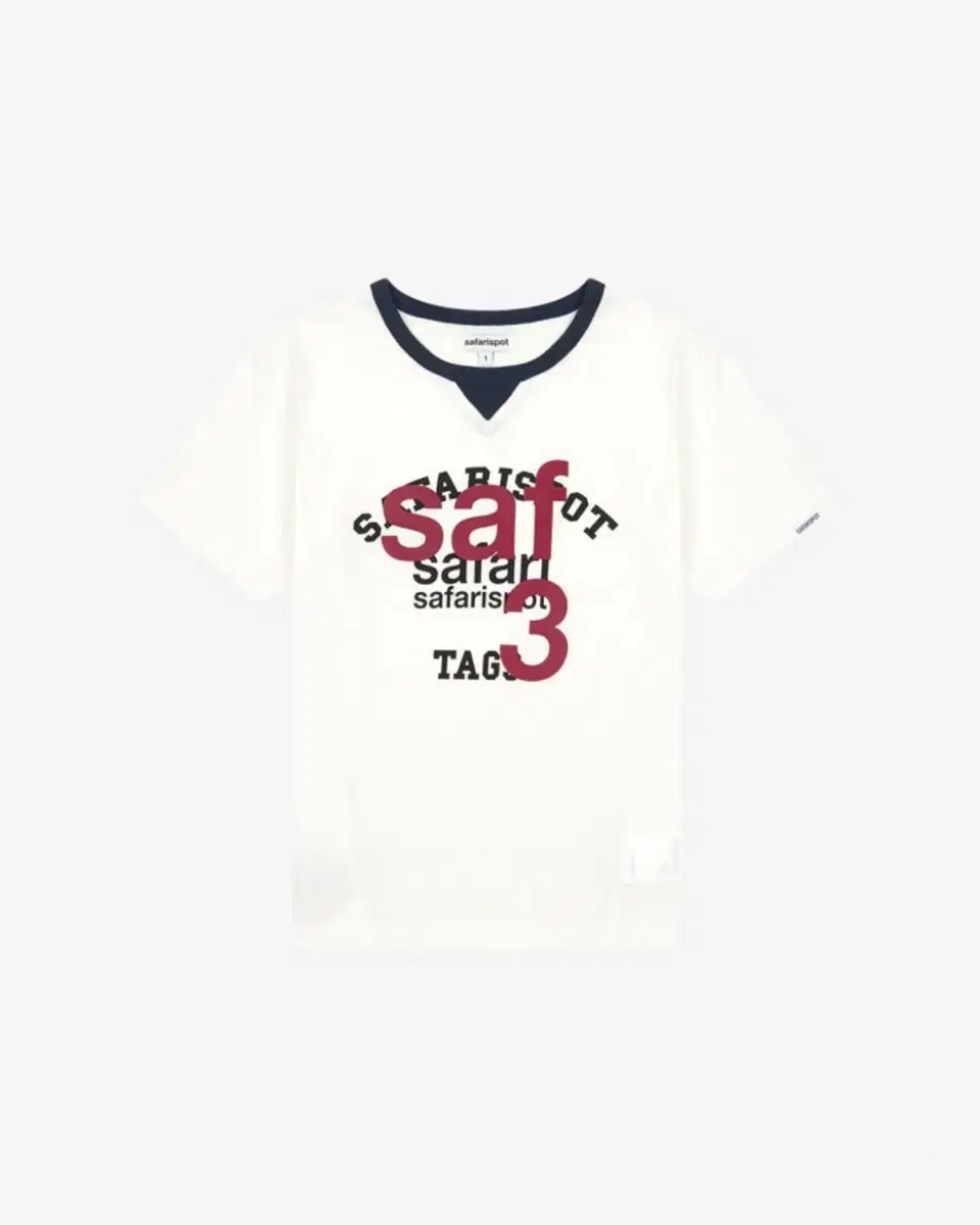 Safarispot 1/2 lew Base School Club White Vahn Short-sleeved Tee Vahn Short-sleeved Tee