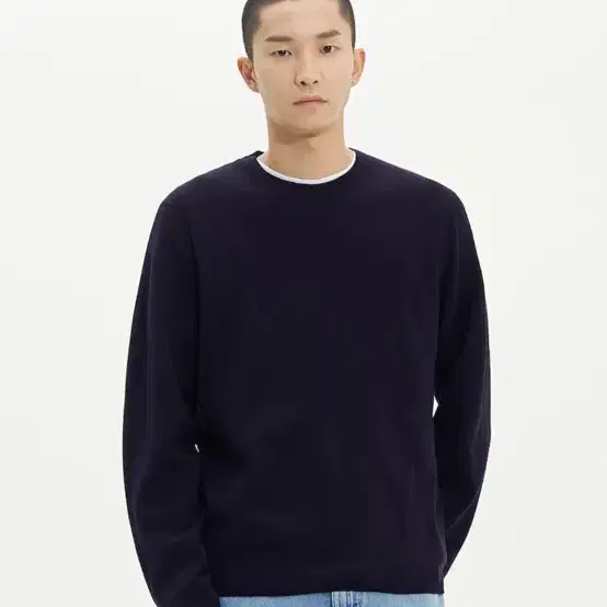 [L, 국내매장판] 띠어리 Arnaud crew neck sea rock