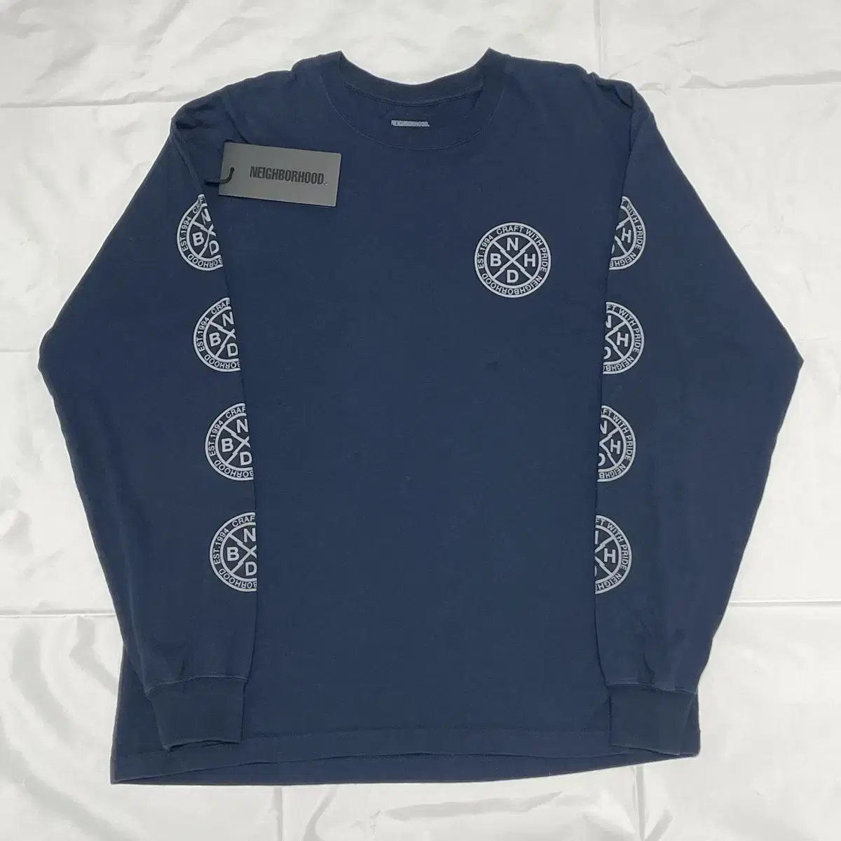 Neighborhood Hooded Long Sleeve Navy M