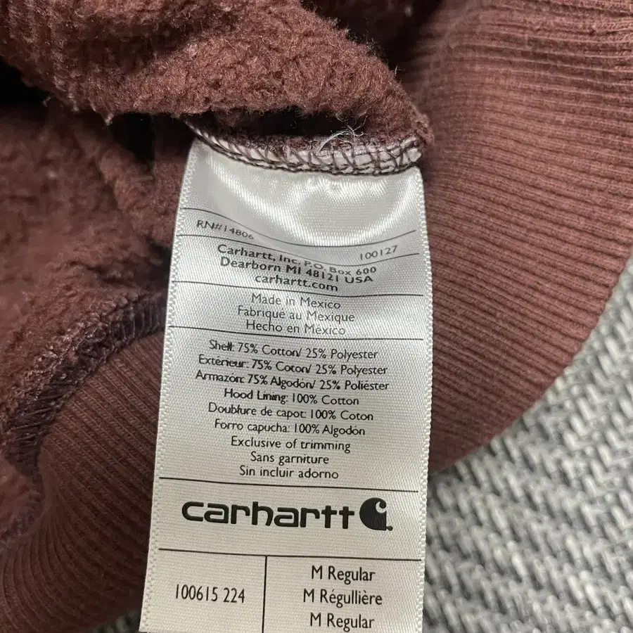 M] 칼하트(carhartt) 기모 후드맨투맨