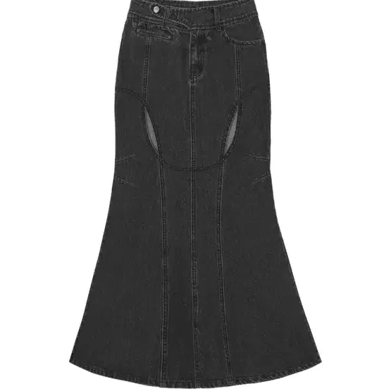 오호스 mermaid slit denim skirt 머메이드 데님스커트