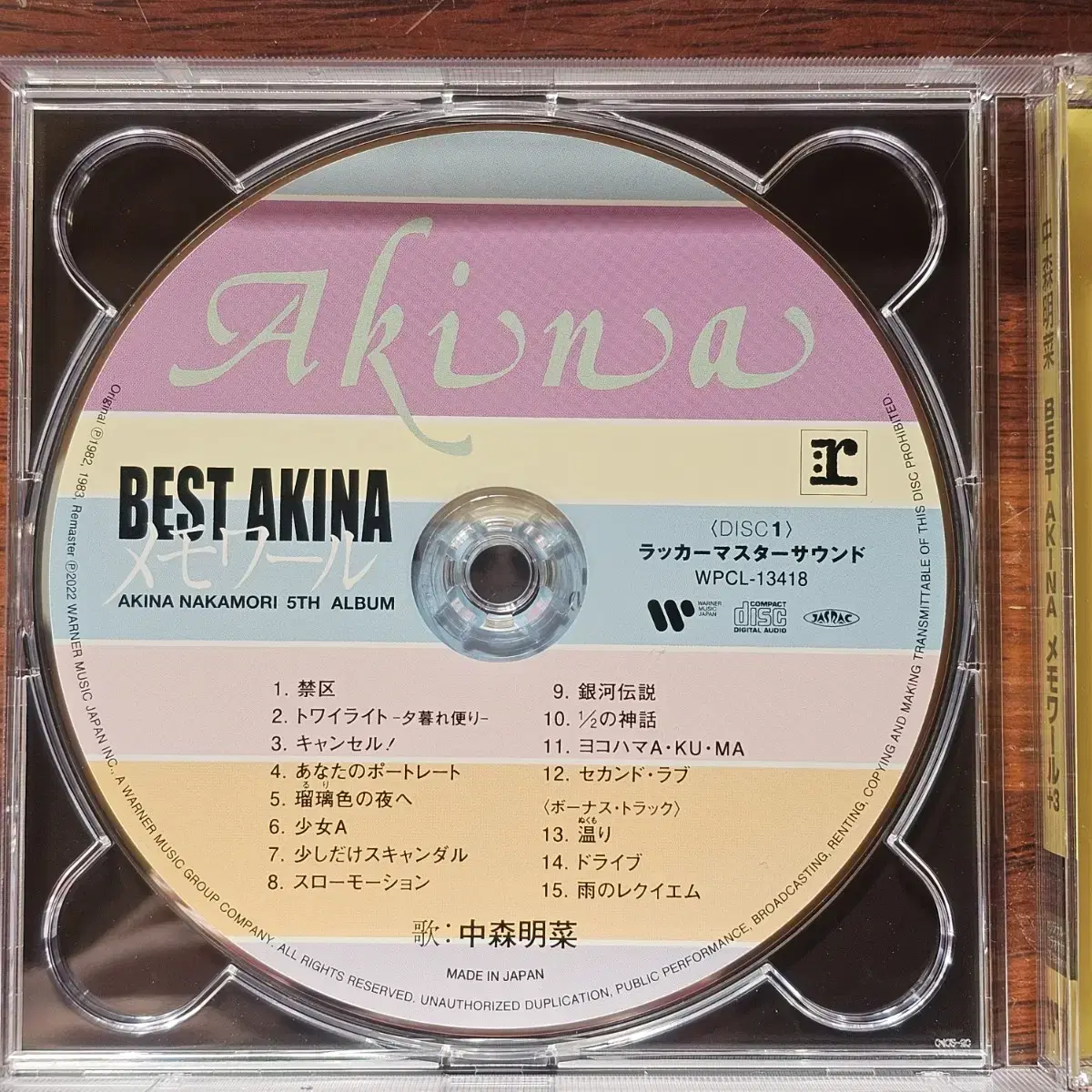 나카모리아키나 Nakamori Akina BEST 40주년 2CD 중고