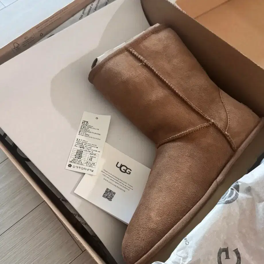 (W250) UGG 어그 클래식 숏 II 부츠 8 사이즈 체스트넛