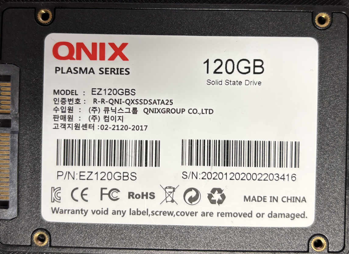 QNIX 120g SSD