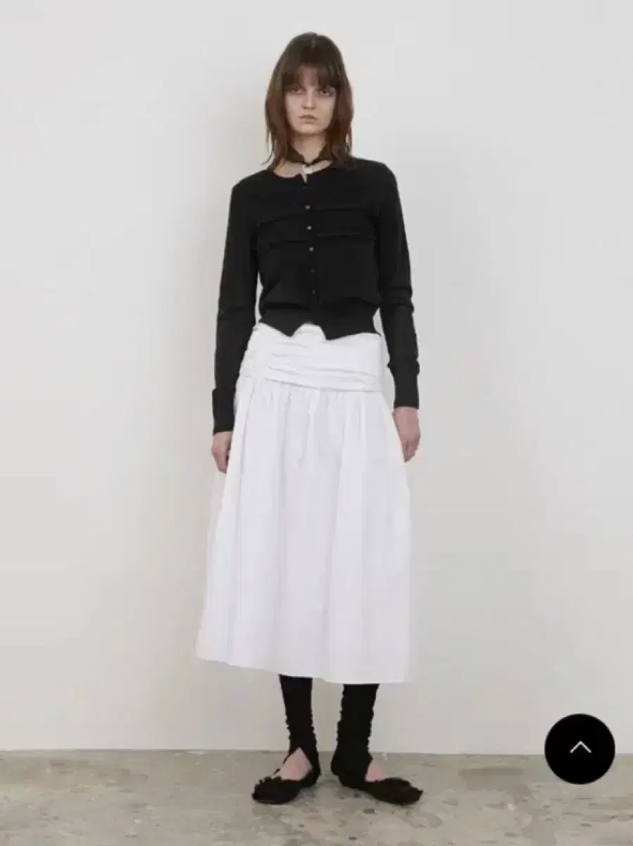 로우타이드 요크 플레어 스커트 yoke flare skirt